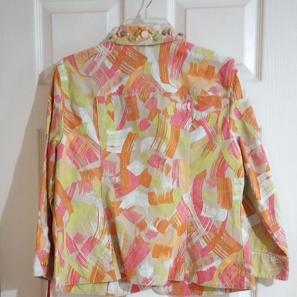 Ruby Rd. Multicolor Abstract Blazer - Picture 5 of 5
